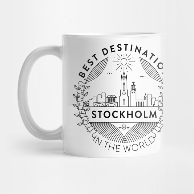 Stockholm Minimal Badge Design by kursatunsal
